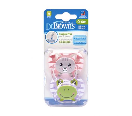 DR BROWNS CHUPETE DECO+0M ROSA