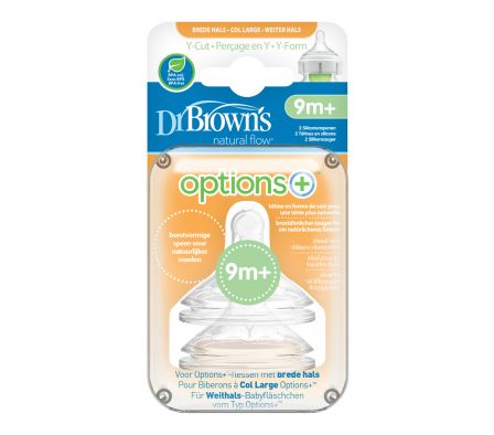 DR BROWNS TETINA DE SILICONA Y-CORTE DE BOCA ANCHA