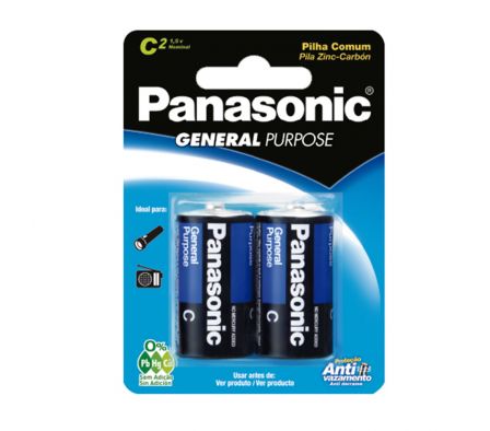 PANASONIC PILA C X 2 UNID. COMUN