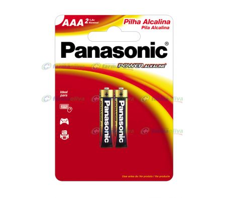 PANASONIC PILA ALKALINA AAA X 2 UNID.