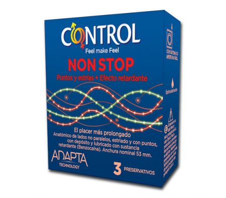 CONTROL PRESERVATIVOS ADAPTA NON STOP  X3 UNI