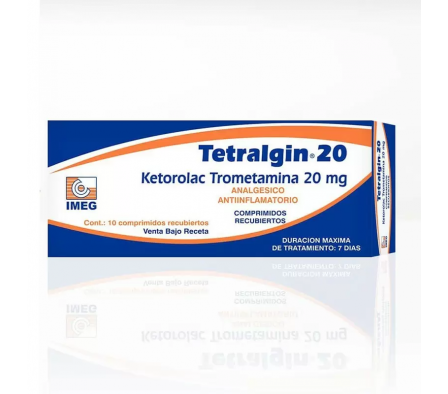 TETRALGIN 20MG TABL. CAJA X 10