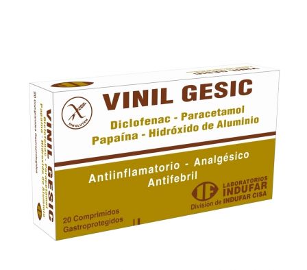 VINIL GESIC 30MG COMP. CAJA X 20