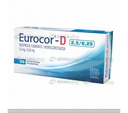 EUROCOR D 2.5/6.25MG CO-RV CAJA X 35