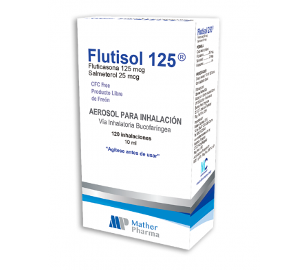 FLUTISOL 125 MG FRASCO X 10ML X 120 DOSIS