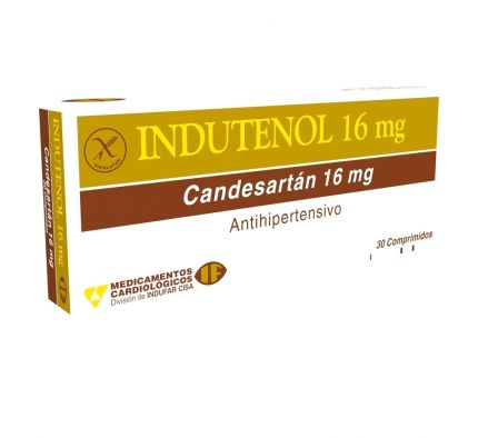 INDUTENOL 16MG TABL. CAJA X 30