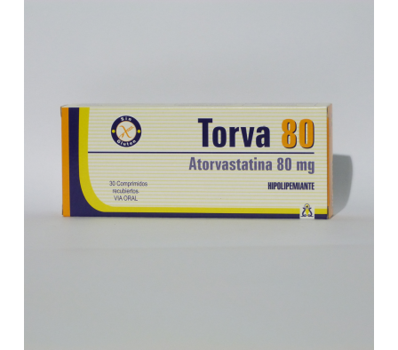 TORVA 80MG COMP. CAJA X 30