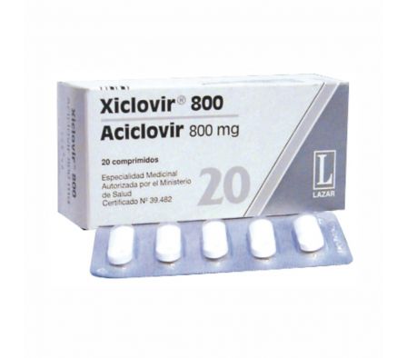 XICLOVIR 800MG COMP. CAJA X 20