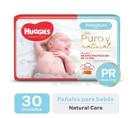 HUGGIES PAÑAL NATCARE PREMAT MAXI X30UNI FROZEN