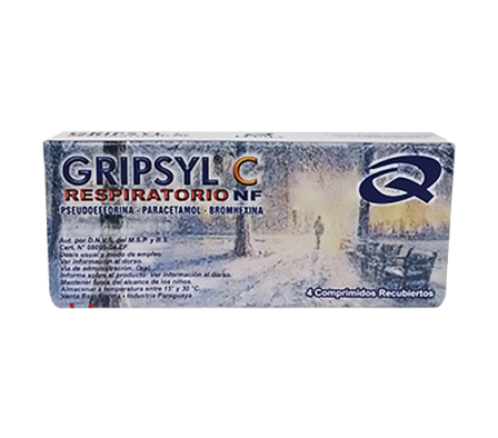 GRIPSYL C RESPIRATORIO NF (25X4) X 4 COMPRIMIDOS
