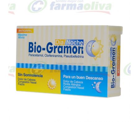 BIOGRAMON DIA/NOCHE 500MG COMP. CAJA X 18