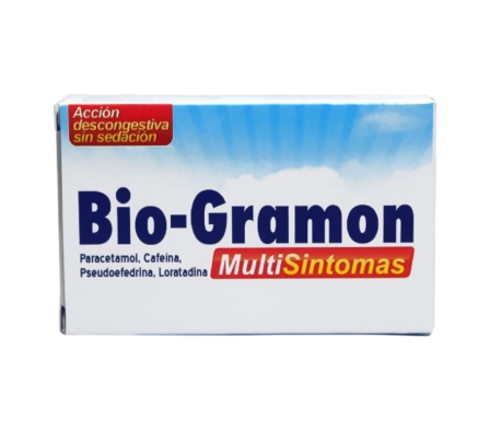 BIOGRAMON MULTISINTOMAS 30MG CO-RV BLISTER X 3 X 6