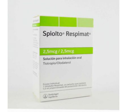 Spiolto respimat solucion 2,5 mcg x 30 dosis.
