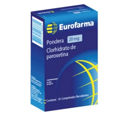 PONDERA 20 MG CAJA X 30 COMPRIMIDOS