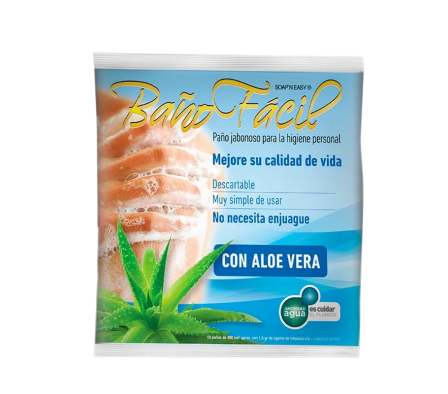 BANO FACIL C/ ALOE X 10 UNIDS. SIEGEN.