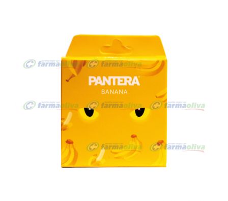 PANTERA CONDONES 3 UNID BANANA