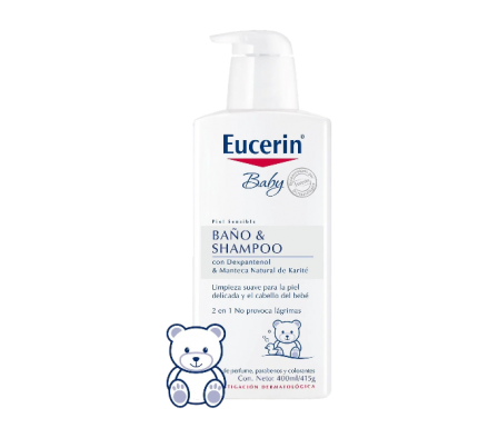 fl eucerin baby wash y shampu 400ml