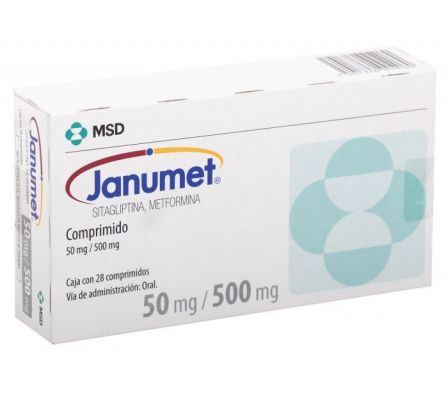 JANUMET 50/500MG TABL. CAJA X 28