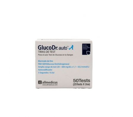 GLUCO DR TIRA REACTIVAS X 50 UNID. DPM