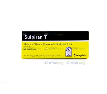 SULPIRAN T 50MG TABL. CAJA X 50