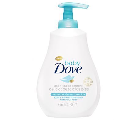 DOVE BABY JABON LIQUIDO HUMECTANTE 200ML.