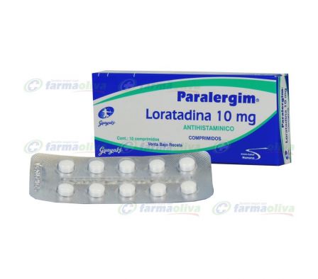 PARALERGIM 10MG TABL. CAJA X 10