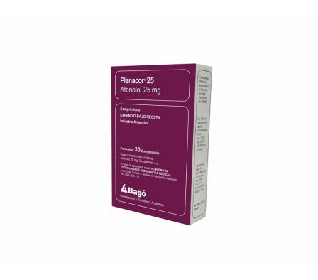 PLENACOR 25MG TABL. CAJA X 30