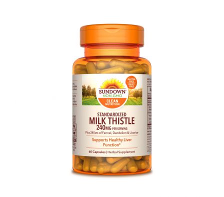 SUNDOWN STANDARDIDIZED MILK THISTLE  CAPS FRASCO X 60