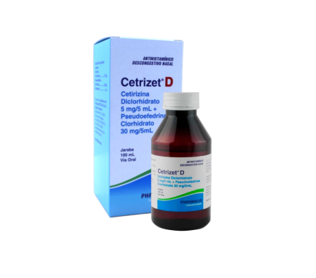 CETRIZET D 5MG JARAB FRASCO X 100ML