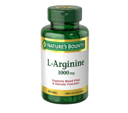 NATURES BOUNTY L - ARGININA 1000 MG (Frasco de 50  comprimidos)