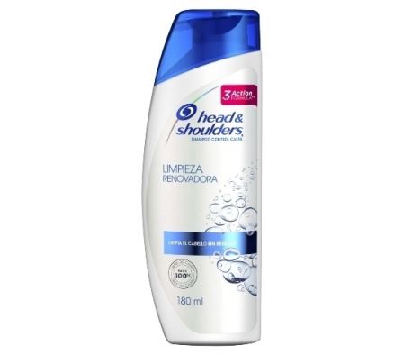 HEAD SHOULDERS SHAMPOO 180ML LIMPIESA RENOVADORA