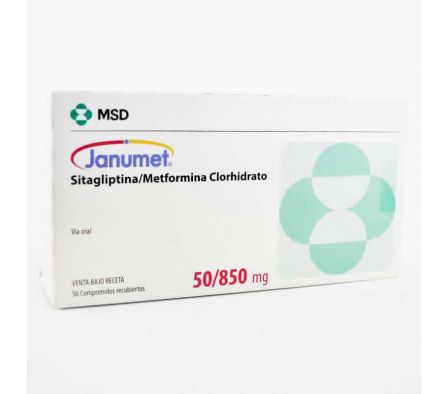JANUMET 50/850MG CO-RV CAJA X 56