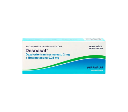 DESNASAL 2 MG CAJA X 30 COMPRIMIDOS RECUBIERTOS