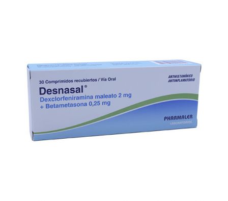 DESNASAL 2 MG CAJA X 30 COMPRIMIDOS RECUBIERTOS