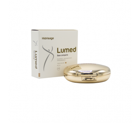 LUMED BASE COMPACTA TONO OSCURO GEL-D CAJA X 11GR