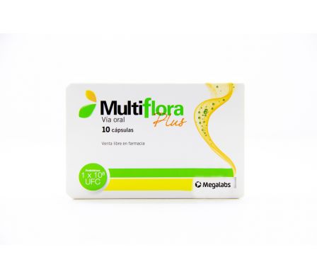 MULTIFLORA PLUS 10MG CAPS CAJA X 10