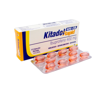 KITADOL RAPID 400 MG CAJA X 10 CAPSULAS BLANDAS