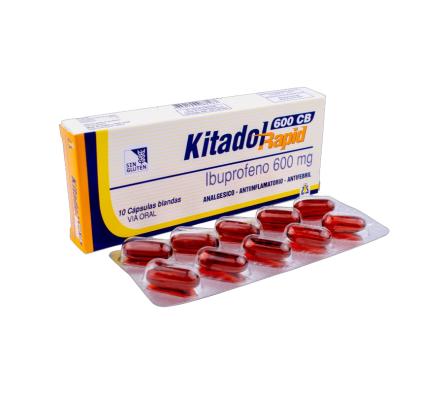 KITADOL RAPID 600MG CAP-B CAJA X 10