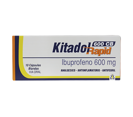KITADOL RAPID 600MG CAP-B CAJA X 10