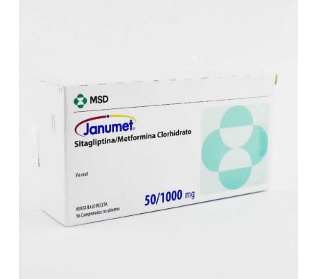 JANUMET 50/1000MG CO-RV CAJA X 56