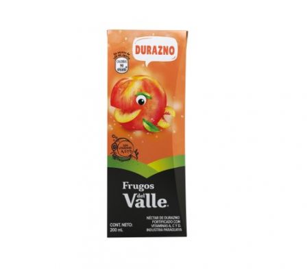 FRUGOS  DEL VALLE DURAZNO X 200ML