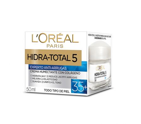LOREAL HIDRA-TOTAL 5 (35+) CON COLAGENO - FRASCO 50 ML