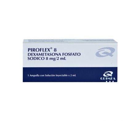 PIROFLEX 8MG ENDOV AMPOLLA X 2ML