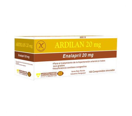 ARDILAN 20MG COMP. X 10 ( CAJA X 10 TIRAS)