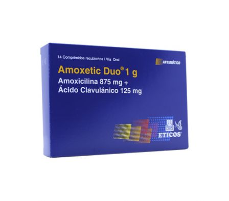 AMOXETIC DUO 1GR CO-RV CAJA X 14