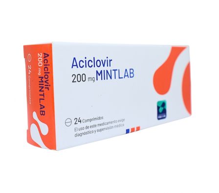 ACICLOVIR MINTLAB 200MG TABL. CAJA X 24