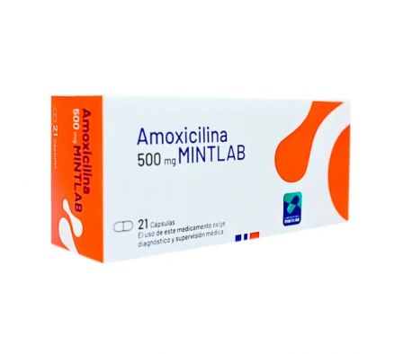 AMOXICILINA MINTLAB 500MG CAPS CAJA X 21