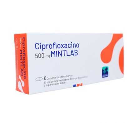 CIPROFLOXACINO MINTLAB 500MG COMP. CAJA X 6