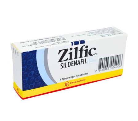 Zilfic 50mg caja x 2 comprimidos.