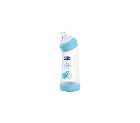 CHICCO BIBERON ANGULAR 250ML  0+AZUL